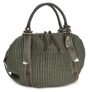 Francesco Biasia Meg Green Woven Satchel